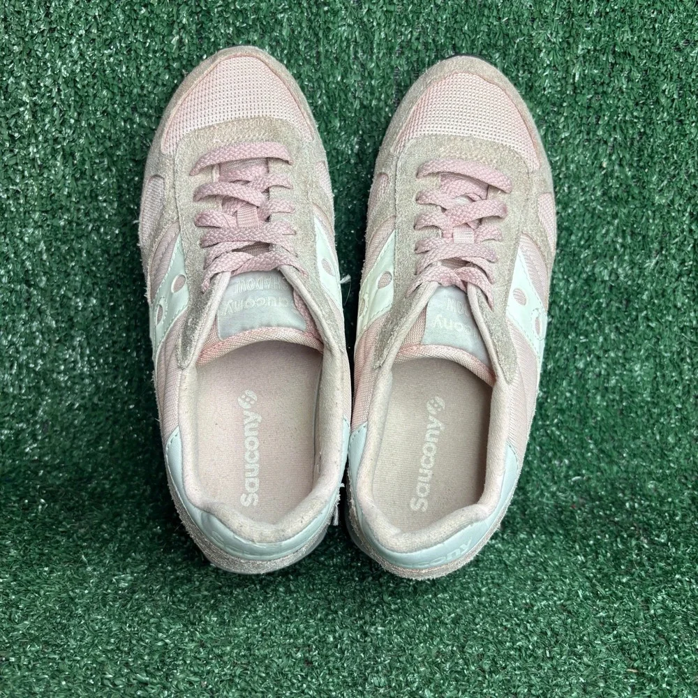 Saucony Shadow Original Lifestyle Suede Mesh Running Sneakers Pink Womens Sz 7.5